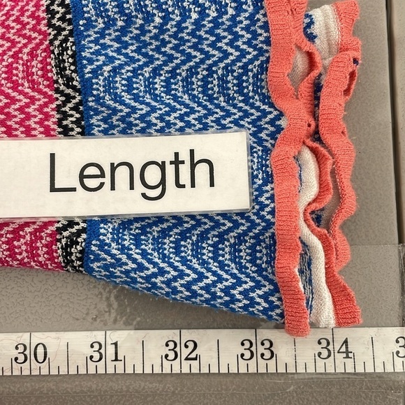 Tanya Taylor Sweater Dress Women's XS Extra Small Blue Striped Long Sleeve Midi - Picture 16 of 16